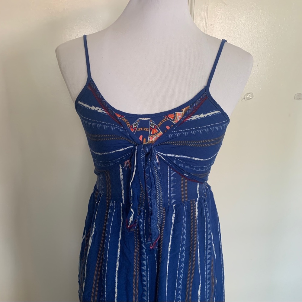 Blue Jumpsuit w/ wide leg pants sz XS